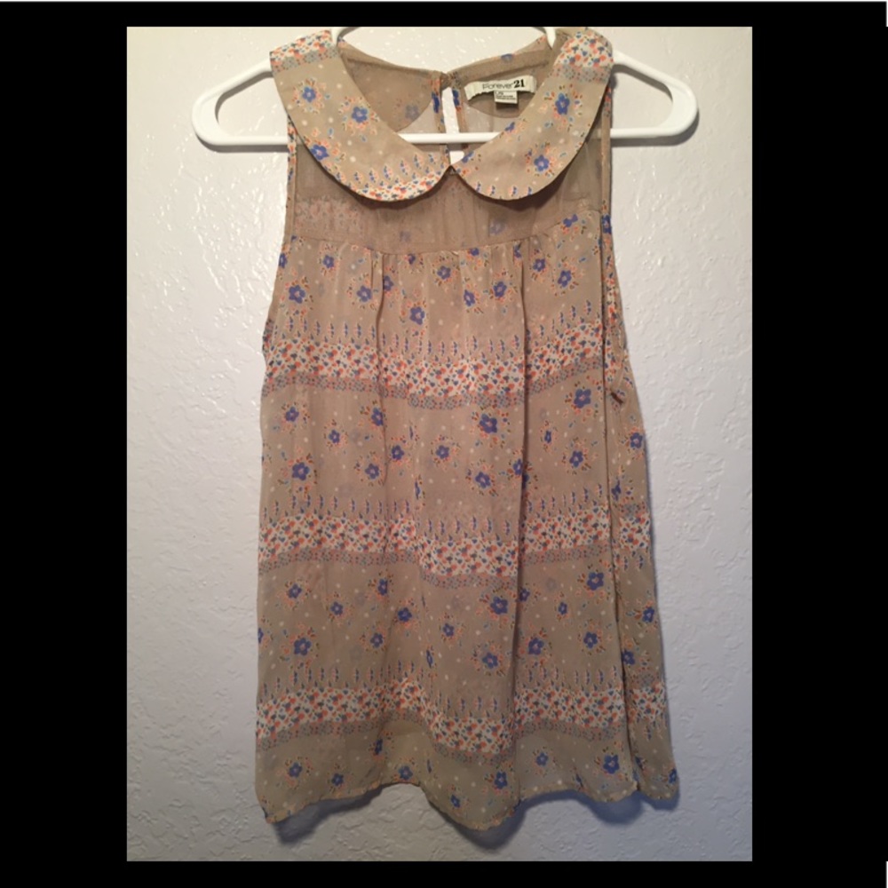 Forever 21 floral babydoll top